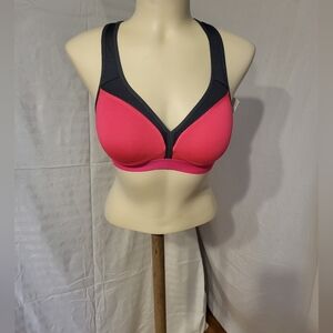 Champion Pink and Black Women's Sports Bra, Size Small